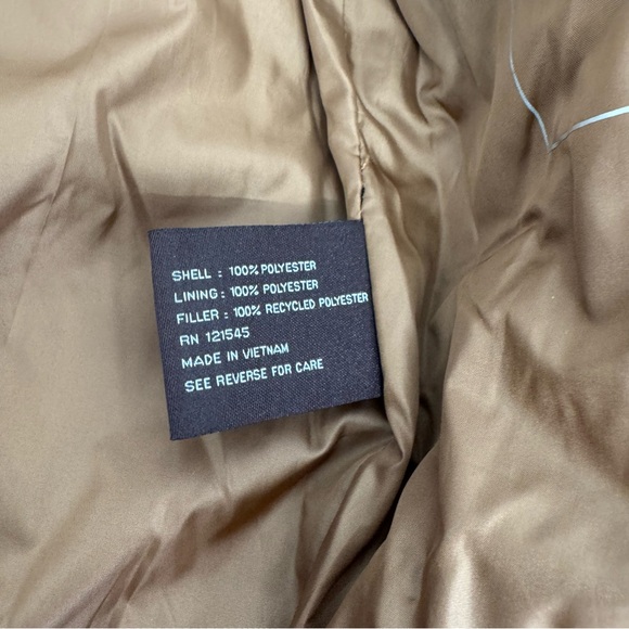 NWT Michael Kors Diamond Quilted Bomber Jacket Luggage Men’s S Tan $159 - Picture 11 of 15